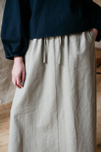 Load image into Gallery viewer, linen maxi skirt | handmade linen clothing | sustainable clothing
