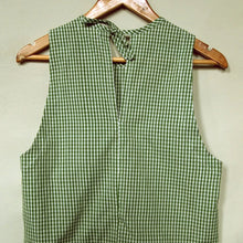 Load image into Gallery viewer, Kaely Russell Studio - Tie Vest In Green Gingham
