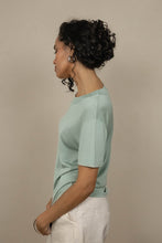 Load image into Gallery viewer, Lora Gene - Silk Tee In Mint
