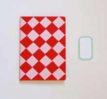 Load image into Gallery viewer, Hadley Paper Goods - Red And Pink Checkered Sketchbook

