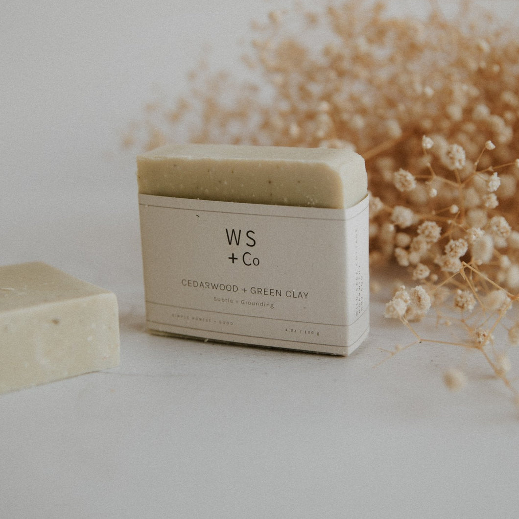 Wild Sage & Co. - Cedarwood & Green Clay Soap