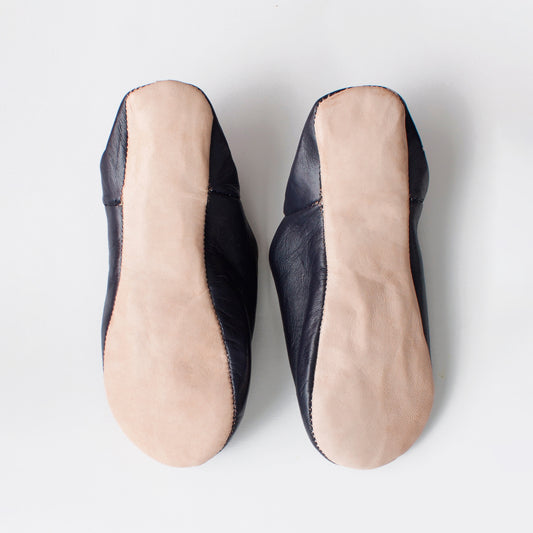 Bohemia Design Babouche Slippers In Black | ATWIN Store UK