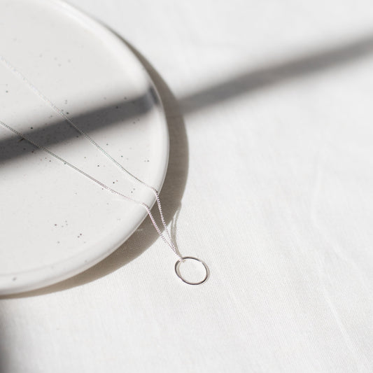 sterling silver necklace on chain