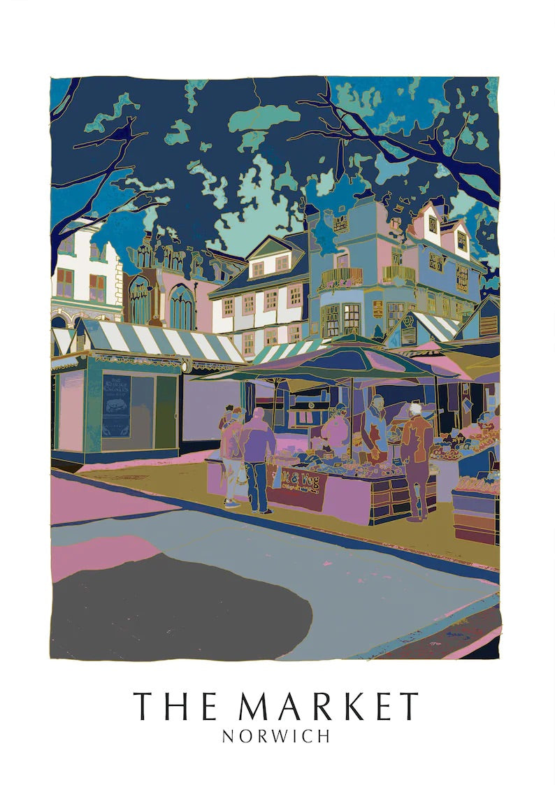 Studio Eilidh - A6 Postcard Norwich Market